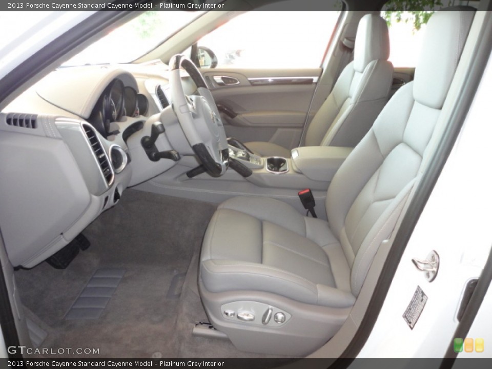 Platinum Grey Interior Photo for the 2013 Porsche Cayenne  #71712682
