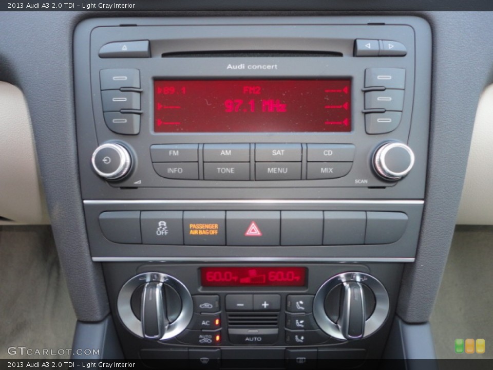 Light Gray Interior Audio System for the 2013 Audi A3 2.0 TDI #71712835