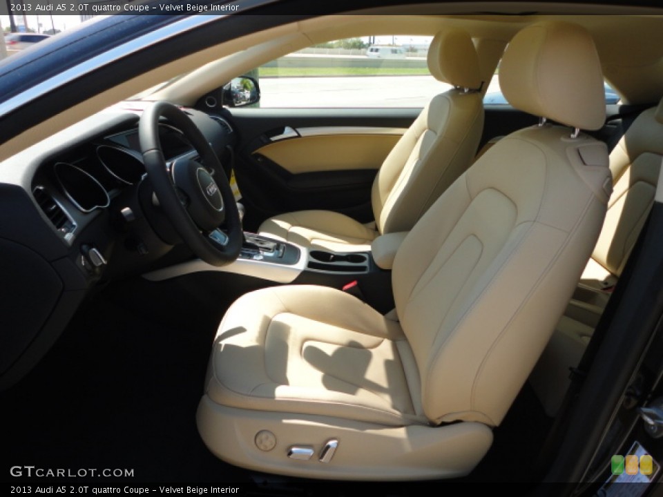 Velvet Beige Interior Front Seat for the 2013 Audi A5 2.0T quattro Coupe #71713078