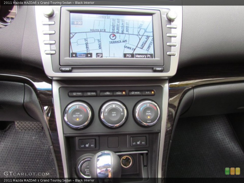 Black Interior Navigation for the 2011 Mazda MAZDA6 s Grand Touring Sedan #71717149