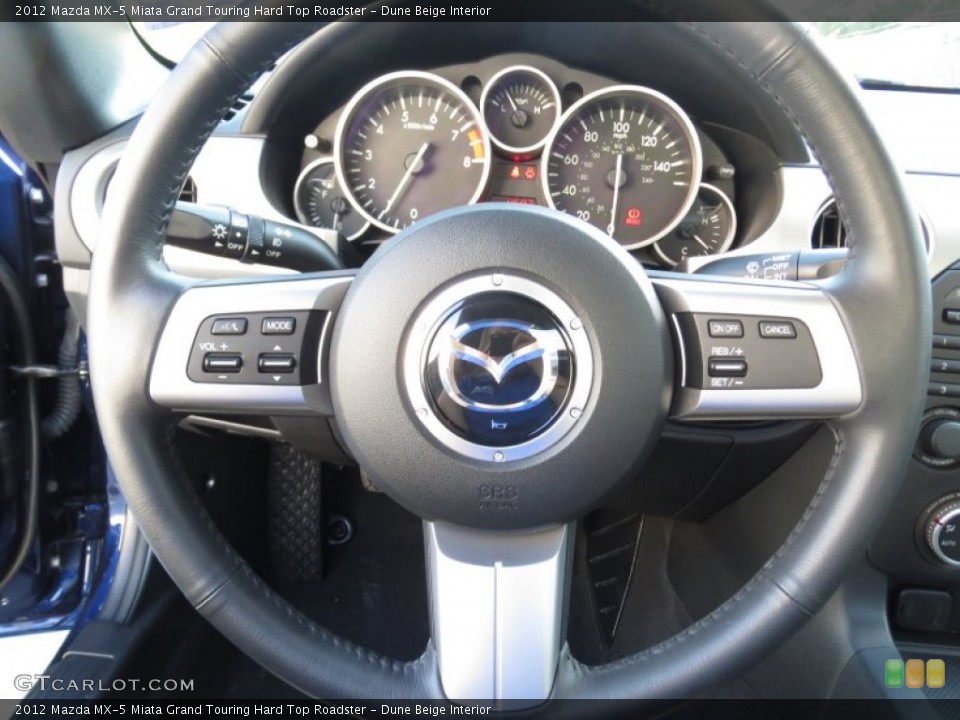 Dune Beige Interior Steering Wheel for the 2012 Mazda MX-5 Miata Grand Touring Hard Top Roadster #71718001