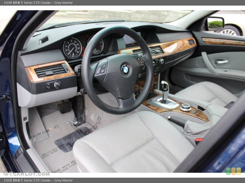 Grey Interior Prime Interior for the 2008 BMW 5 Series 535i Sedan #71718325