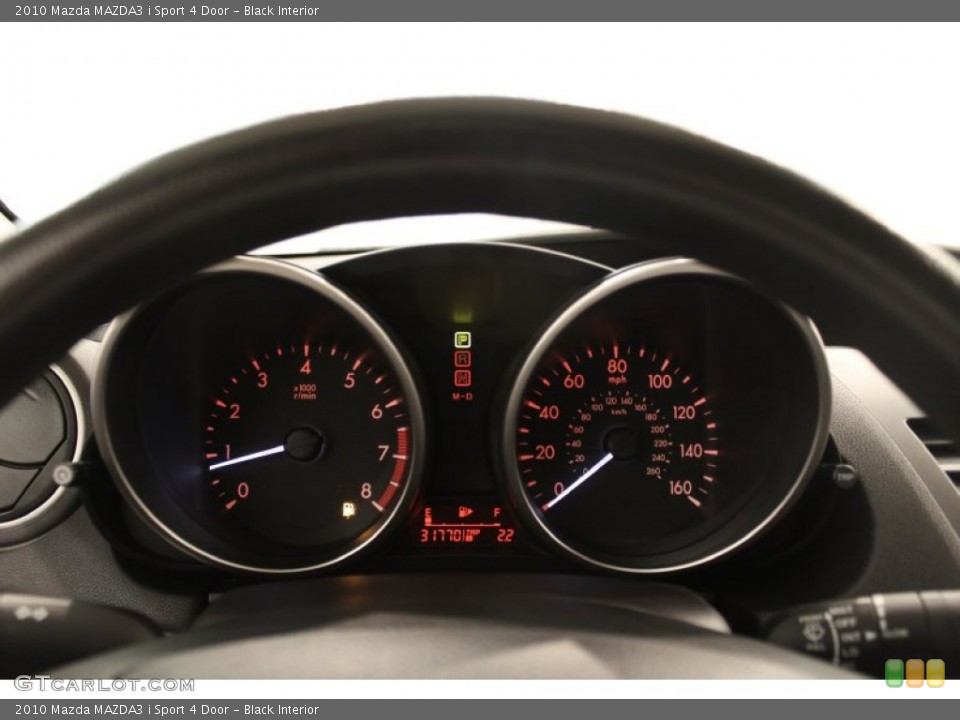 Black Interior Gauges for the 2010 Mazda MAZDA3 i Sport 4 Door #71718898