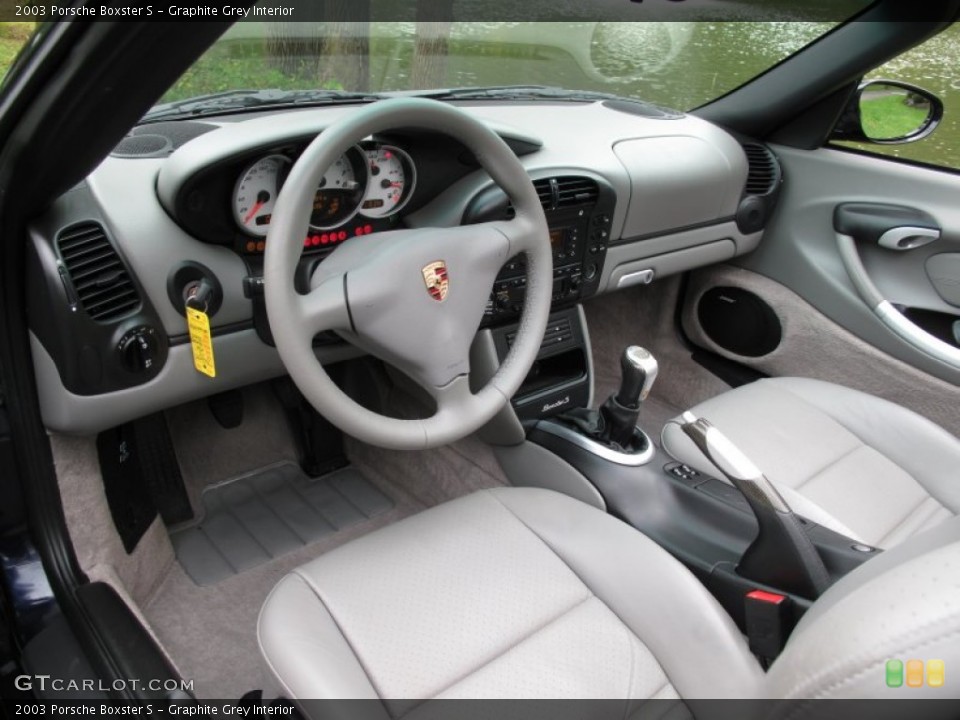 Graphite Grey 2003 Porsche Boxster Interiors