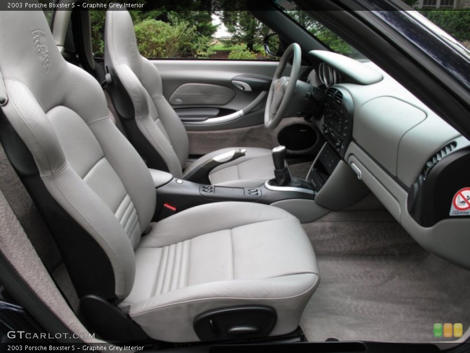 Graphite Grey Interior Front Seat for the 2003 Porsche Boxster S #71719279