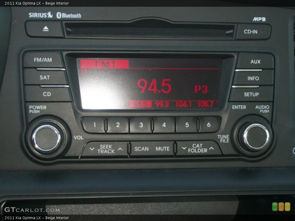 Beige Interior Audio System for the 2011 Kia Optima LX #71719895