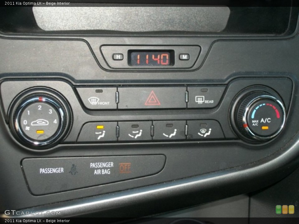 Beige Interior Controls for the 2011 Kia Optima LX #71719906