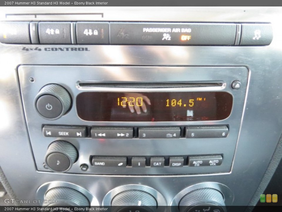 Ebony Black Interior Audio System for the 2007 Hummer H3  #71721841