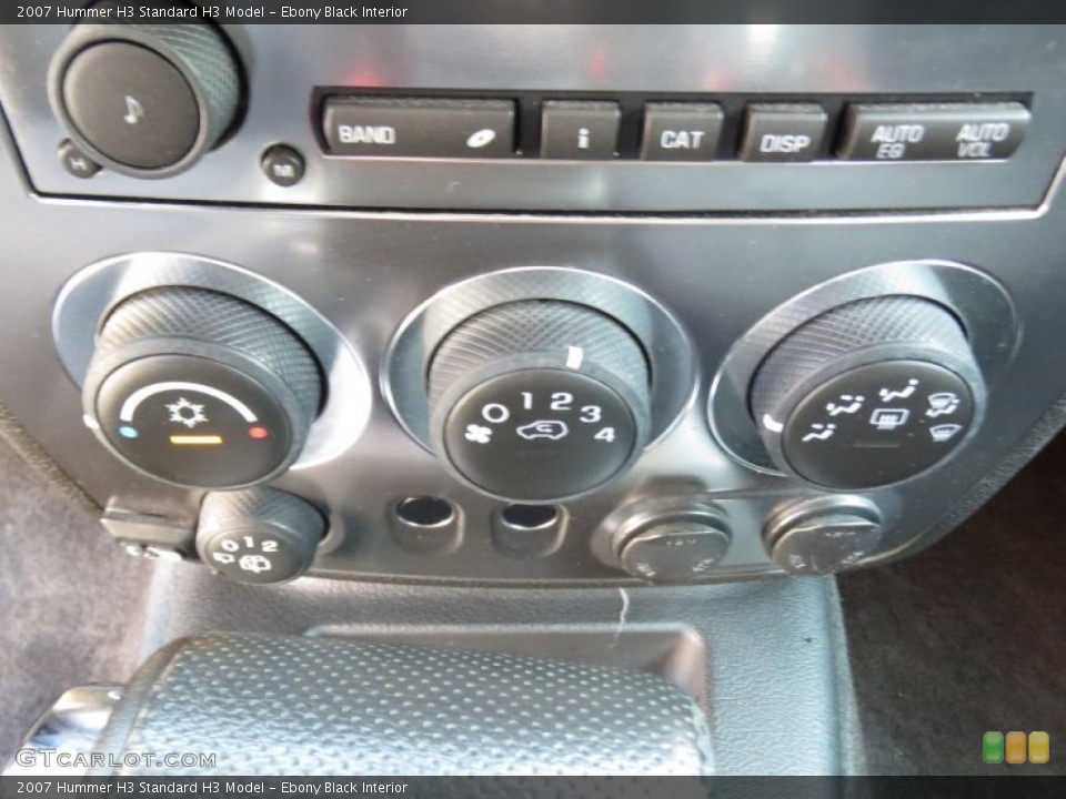 Ebony Black Interior Controls for the 2007 Hummer H3  #71721850