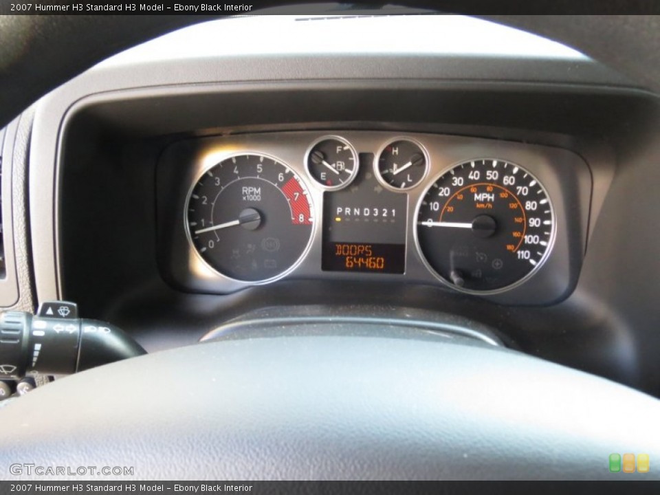 Ebony Black Interior Gauges for the 2007 Hummer H3  #71721880