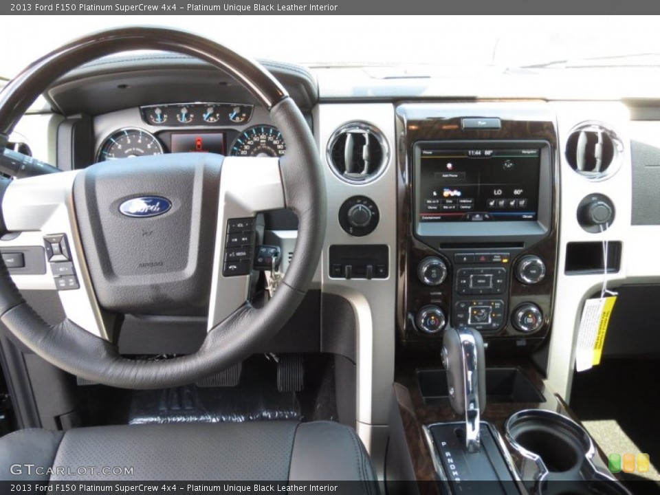 Platinum Unique Black Leather Interior Dashboard for the 2013 Ford F150 Platinum SuperCrew 4x4 #71722450