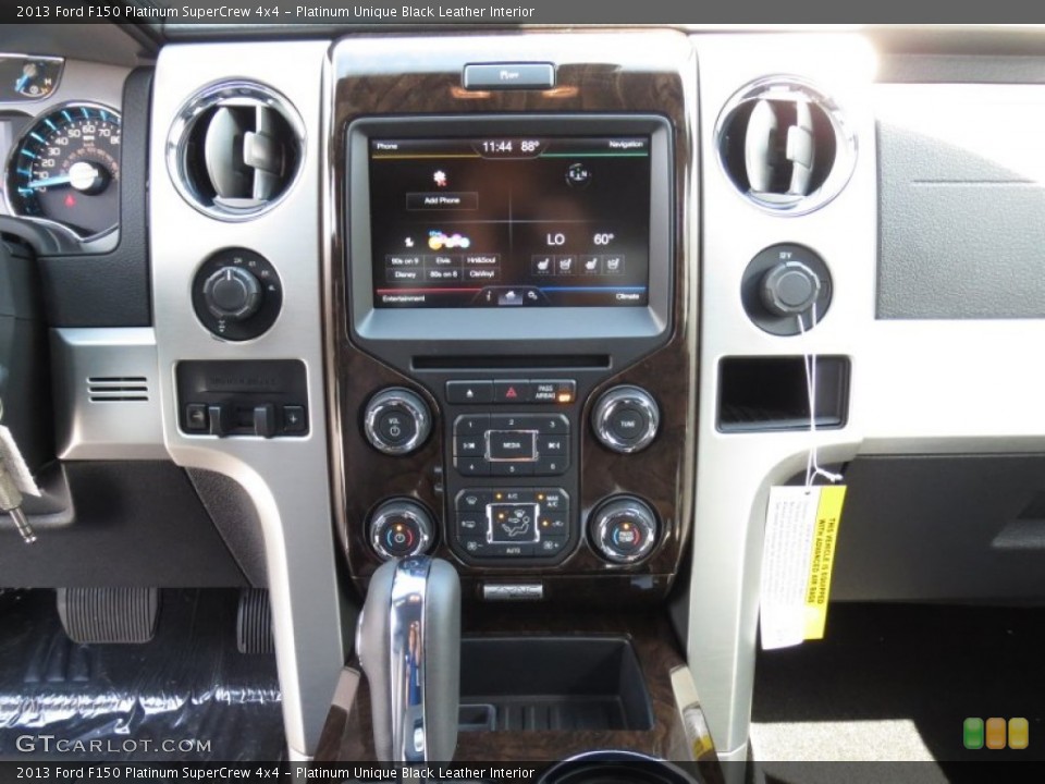 Platinum Unique Black Leather Interior Controls for the 2013 Ford F150 Platinum SuperCrew 4x4 #71722459