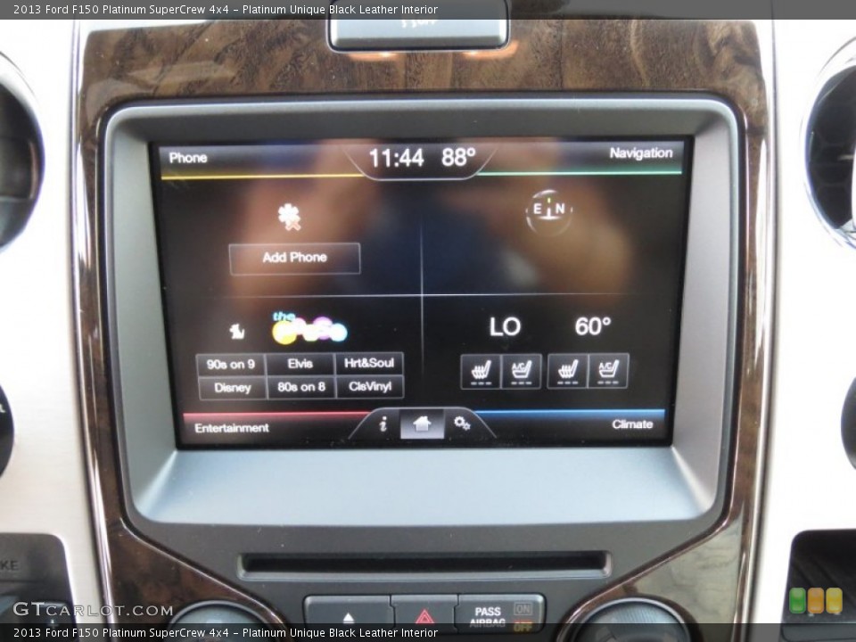 Platinum Unique Black Leather Interior Controls for the 2013 Ford F150 Platinum SuperCrew 4x4 #71722468