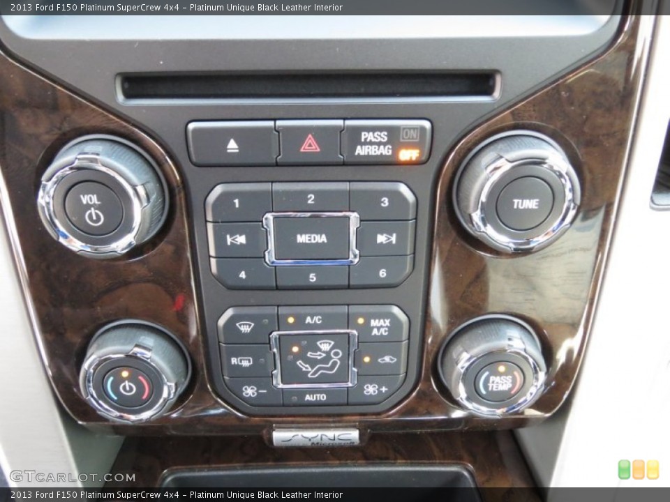 Platinum Unique Black Leather Interior Controls for the 2013 Ford F150 Platinum SuperCrew 4x4 #71722477