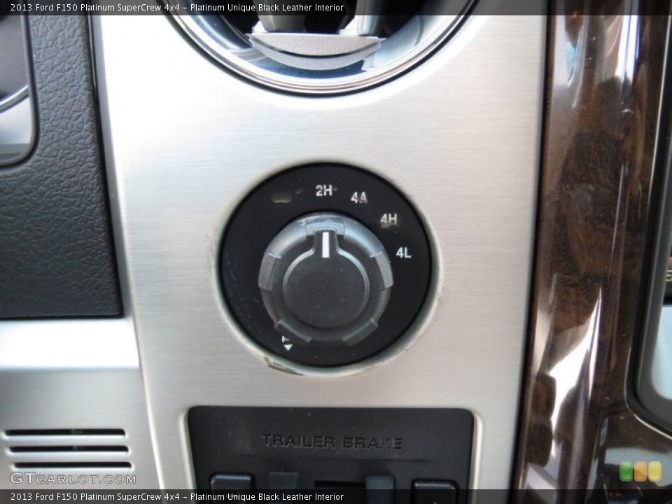 Platinum Unique Black Leather Interior Controls for the 2013 Ford F150 Platinum SuperCrew 4x4 #71722493