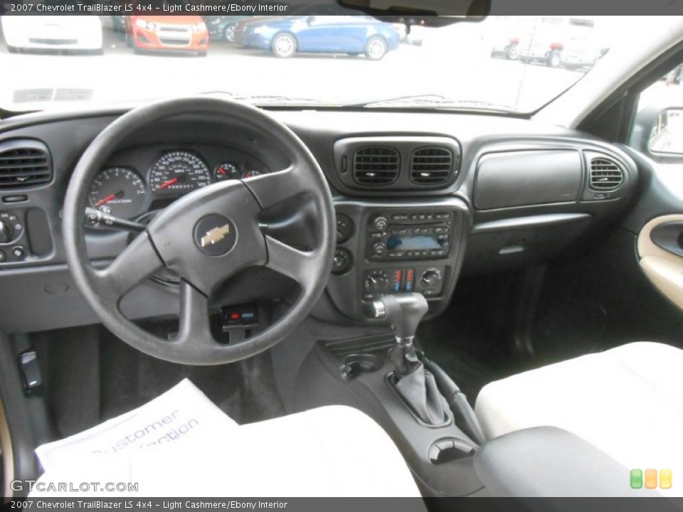 Light Cashmere/Ebony Interior Dashboard for the 2007 Chevrolet TrailBlazer LS 4x4 #71725105