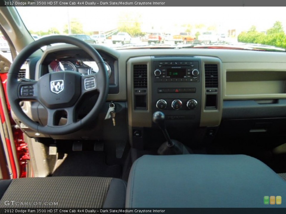 Dark Slate/Medium Graystone Interior Dashboard for the 2012 Dodge Ram 3500 HD ST Crew Cab 4x4 Dually #71725474