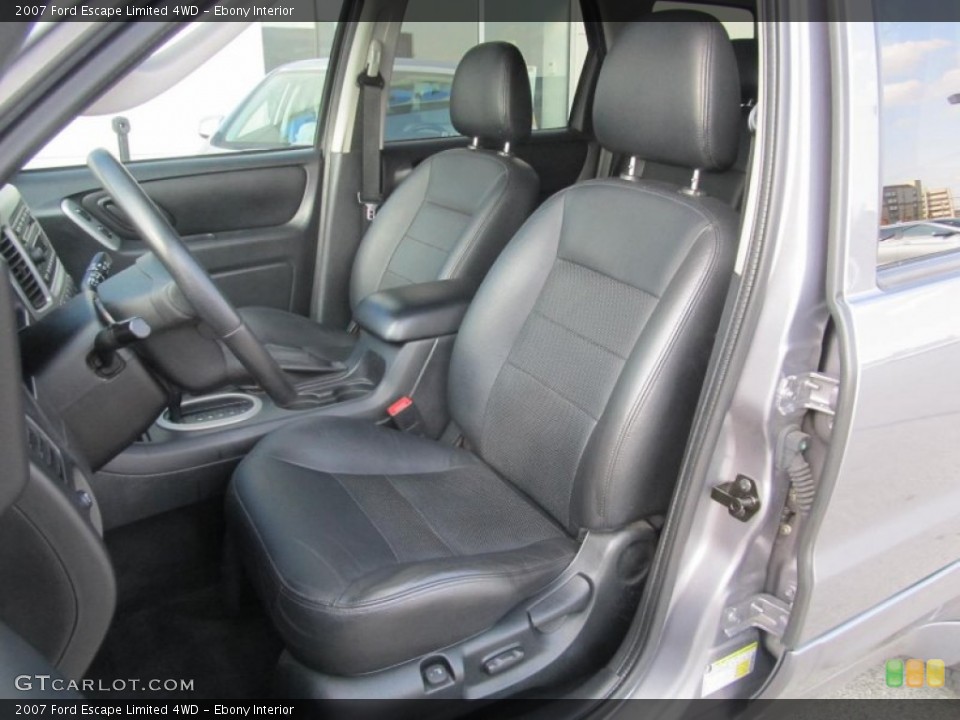 Ebony Interior Photo for the 2007 Ford Escape Limited 4WD #71725844