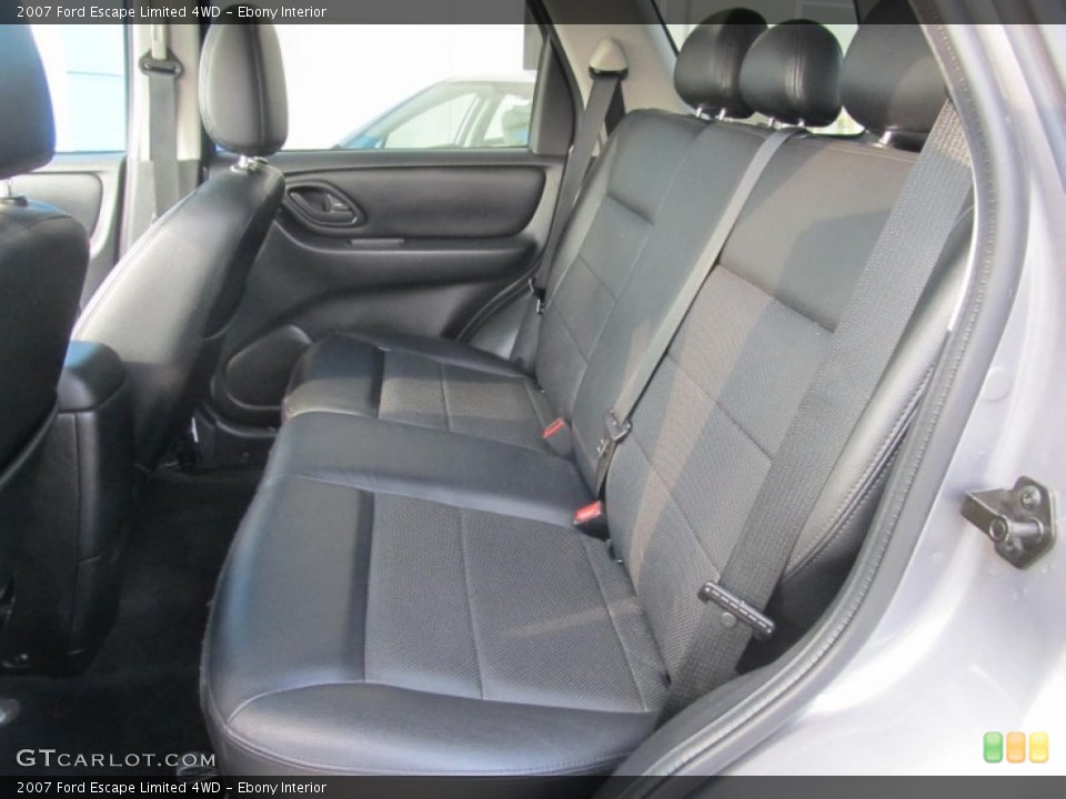 Ebony Interior Photo for the 2007 Ford Escape Limited 4WD #71725853