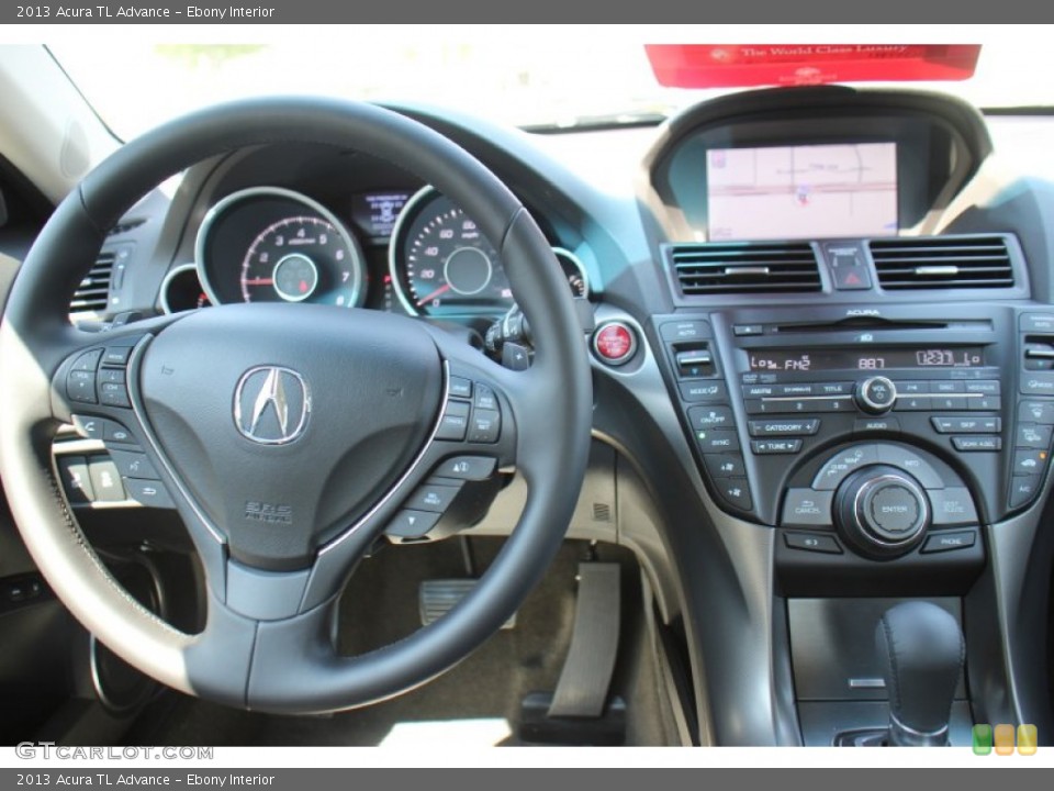 Ebony Interior Dashboard for the 2013 Acura TL Advance #71727212