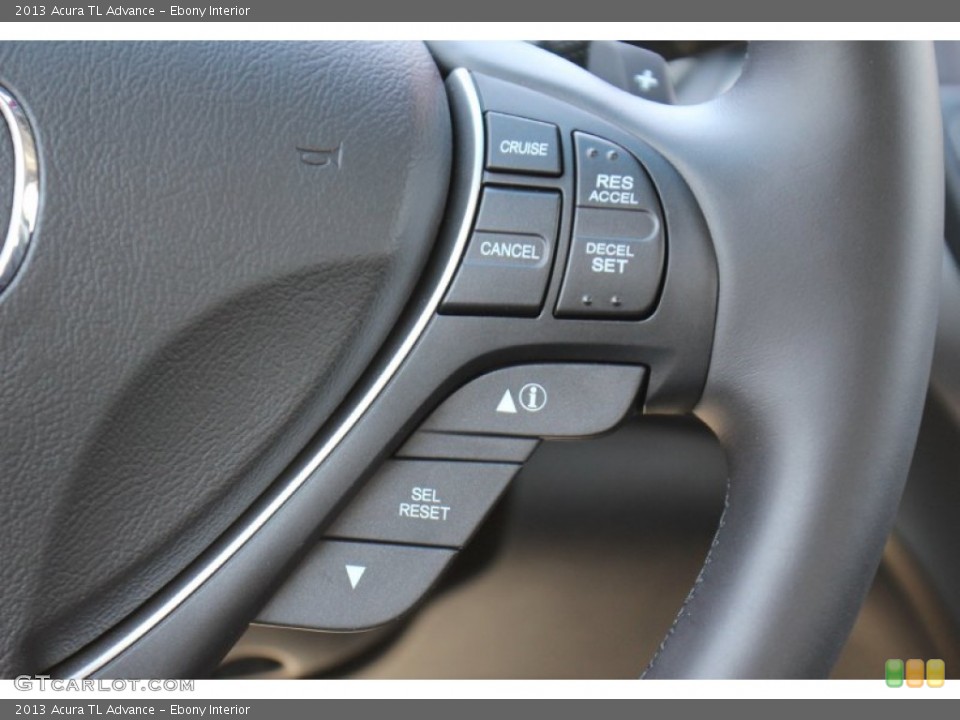 Ebony Interior Controls for the 2013 Acura TL Advance #71727248