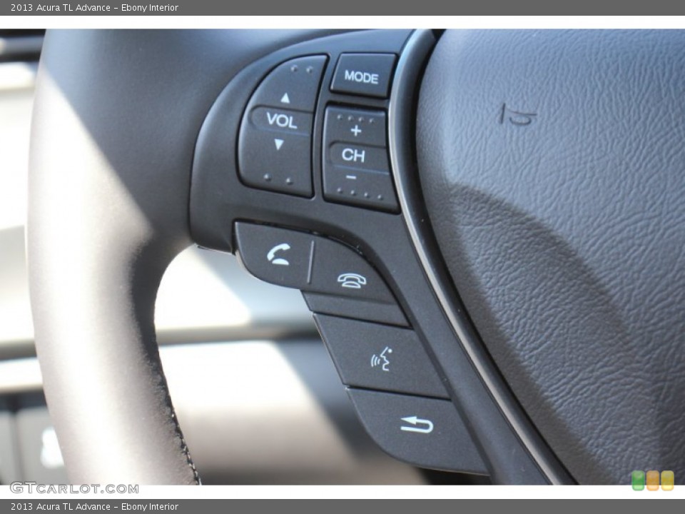Ebony Interior Controls for the 2013 Acura TL Advance #71727257