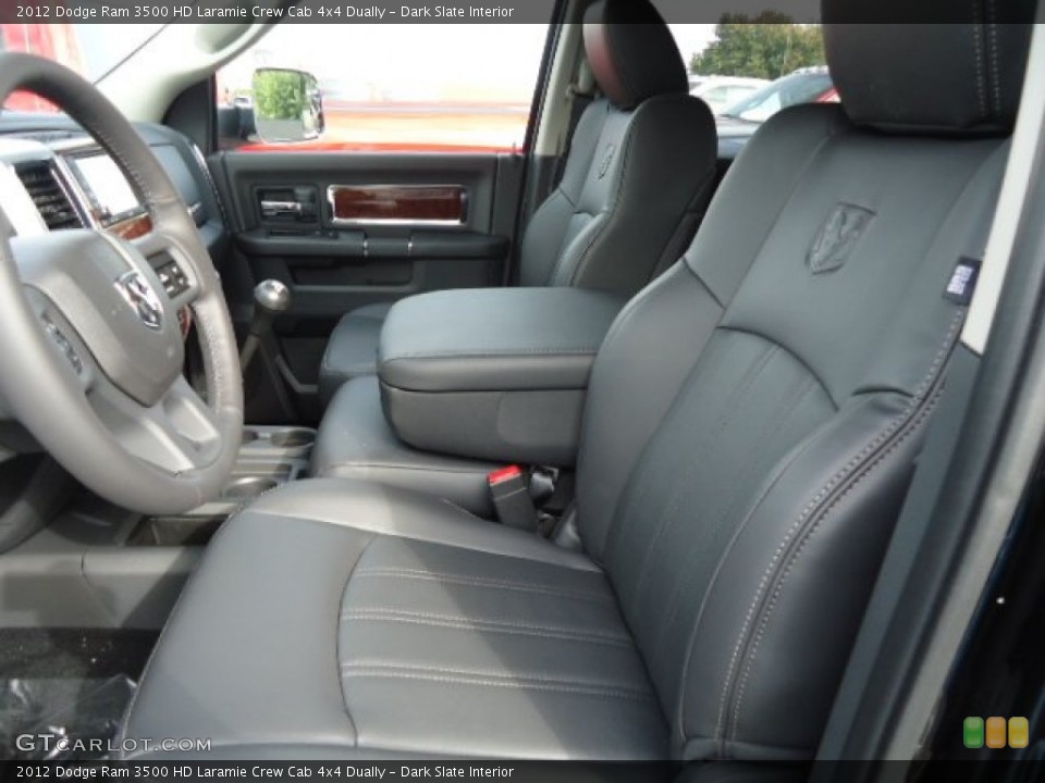 Dark Slate Interior Front Seat for the 2012 Dodge Ram 3500 HD Laramie Crew Cab 4x4 Dually #71728418