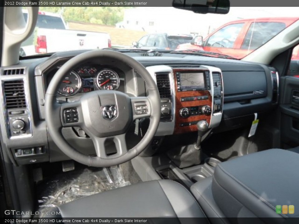 Dark Slate Interior Dashboard for the 2012 Dodge Ram 3500 HD Laramie Crew Cab 4x4 Dually #71728433
