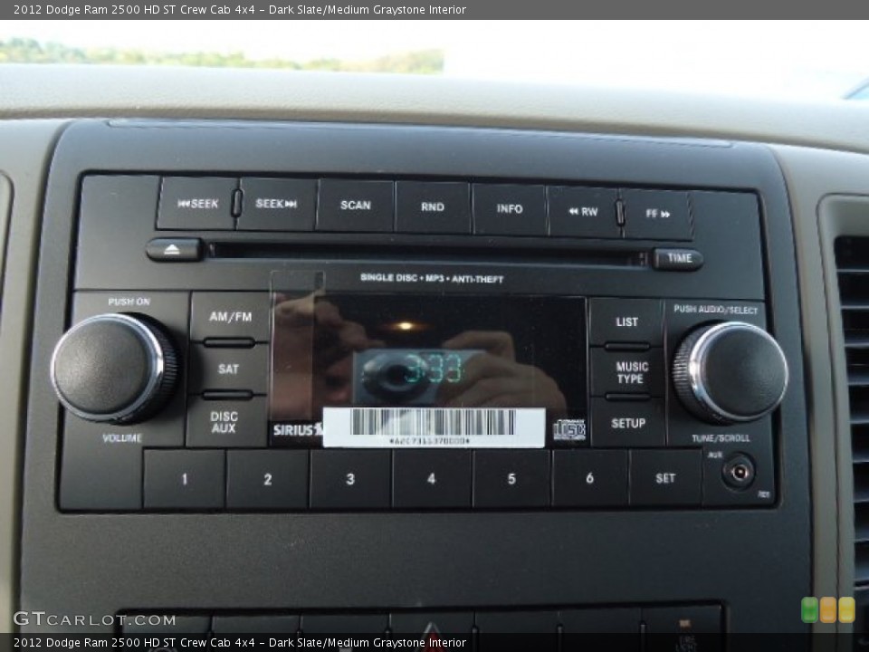 Dark Slate/Medium Graystone Interior Audio System for the 2012 Dodge Ram 2500 HD ST Crew Cab 4x4 #71728646