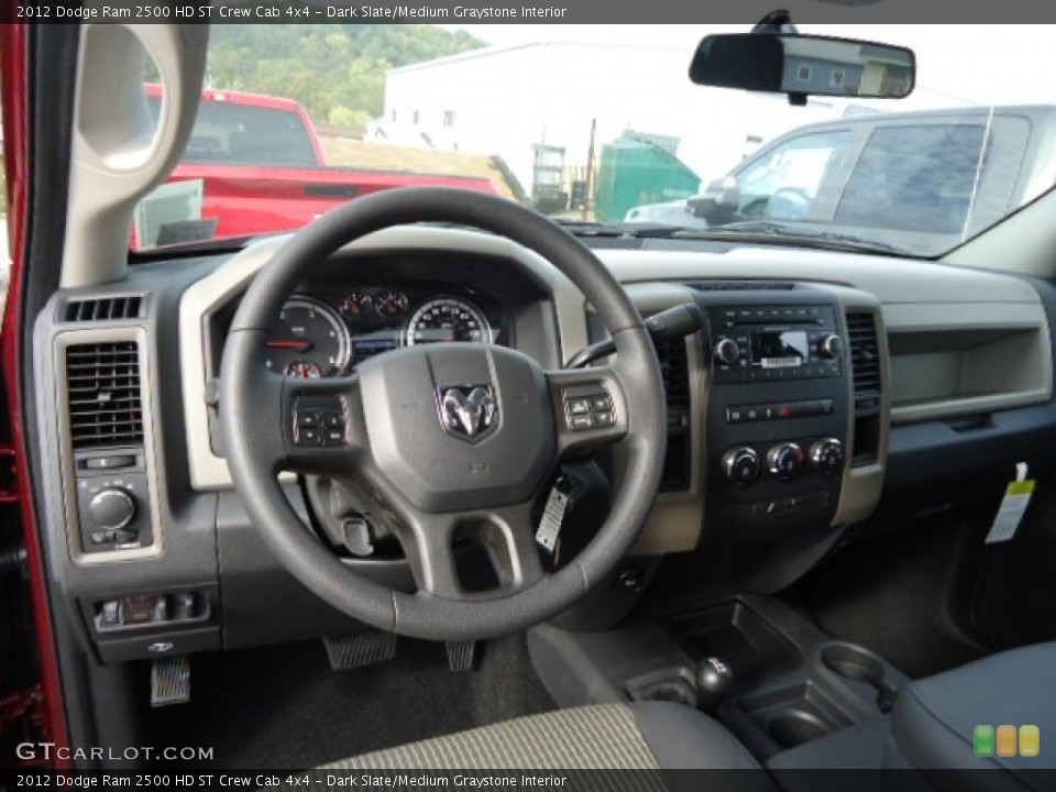 Dark Slate/Medium Graystone Interior Dashboard for the 2012 Dodge Ram 2500 HD ST Crew Cab 4x4 #71728736