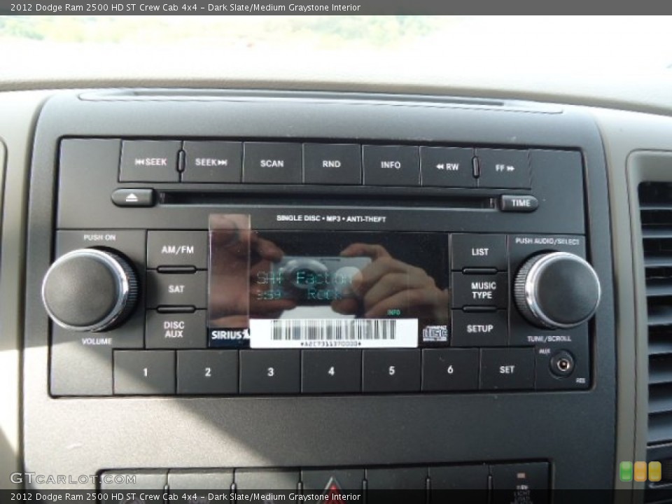 Dark Slate/Medium Graystone Interior Audio System for the 2012 Dodge Ram 2500 HD ST Crew Cab 4x4 #71728816