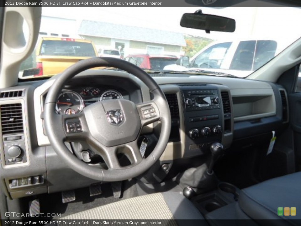 Dark Slate/Medium Graystone Interior Dashboard for the 2012 Dodge Ram 3500 HD ST Crew Cab 4x4 #71729795