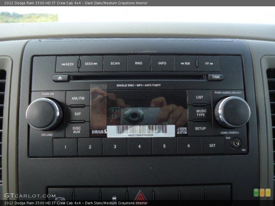 Dark Slate/Medium Graystone Interior Audio System for the 2012 Dodge Ram 3500 HD ST Crew Cab 4x4 #71729864