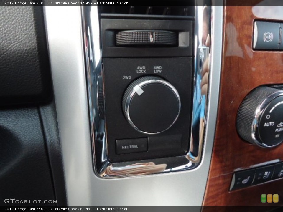 Dark Slate Interior Controls for the 2012 Dodge Ram 3500 HD Laramie Crew Cab 4x4 #71730008
