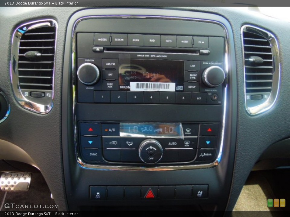Black Interior Controls for the 2013 Dodge Durango SXT #71730431