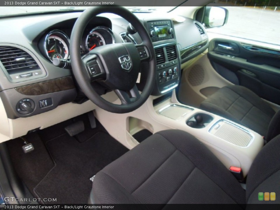 Black/Light Graystone Interior Prime Interior for the 2013 Dodge Grand Caravan SXT #71731021