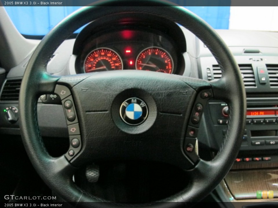 Black Interior Steering Wheel for the 2005 BMW X3 3.0i #71731136