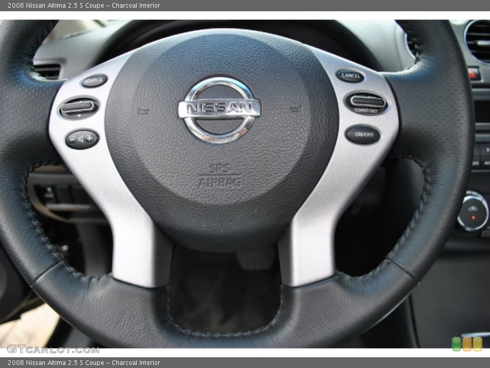 Charcoal Interior Steering Wheel for the 2008 Nissan Altima 2.5 S Coupe #71732783