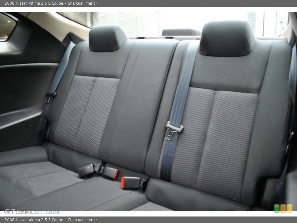 Charcoal Interior Rear Seat for the 2008 Nissan Altima 2.5 S Coupe #71732813