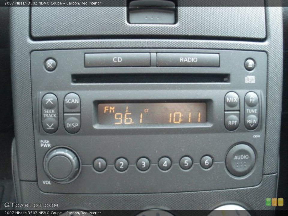 Carbon/Red Interior Audio System for the 2007 Nissan 350Z NISMO Coupe #71733740