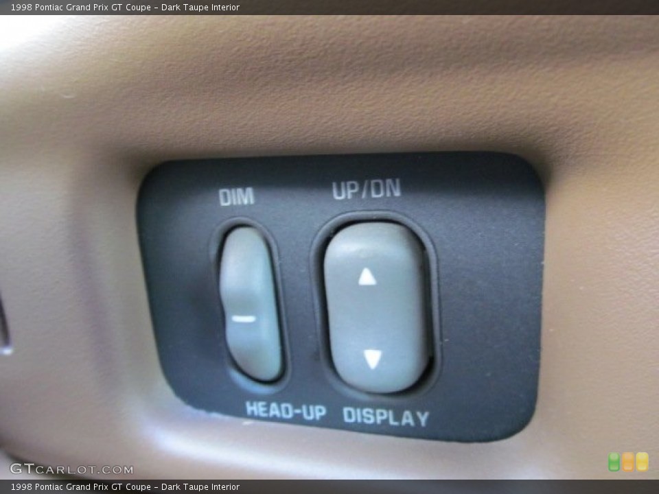 Dark Taupe Interior Controls for the 1998 Pontiac Grand Prix GT Coupe #71734520