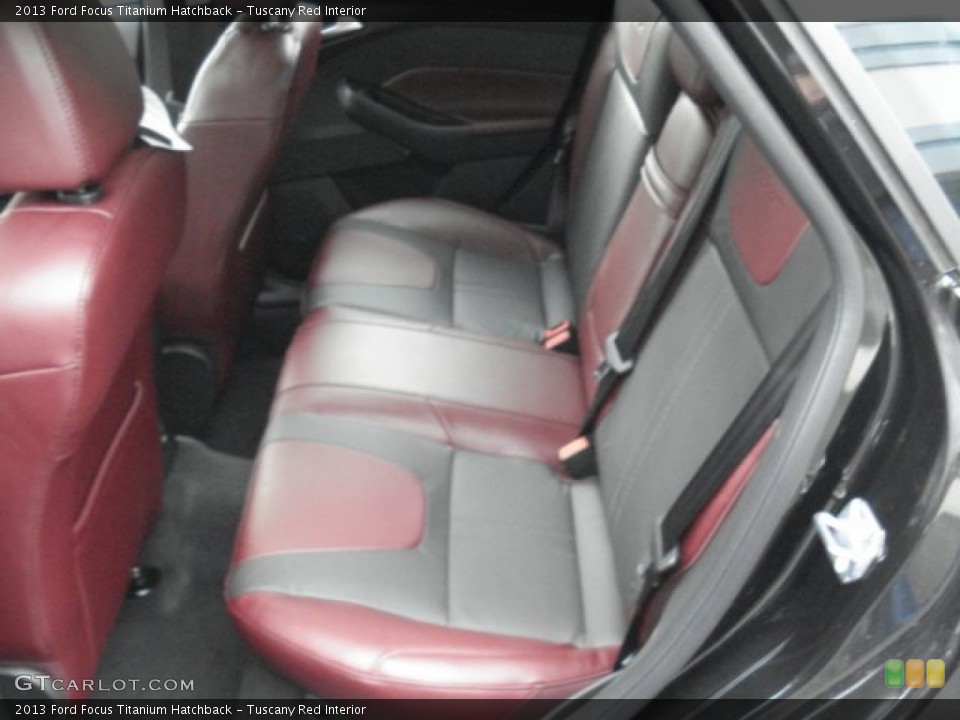 Tuscany Red Interior Rear Seat for the 2013 Ford Focus Titanium Hatchback #71735174