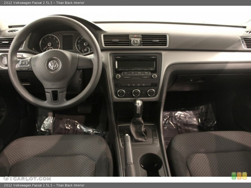 Titan Black Interior Dashboard for the 2012 Volkswagen Passat 2.5L S #71735513