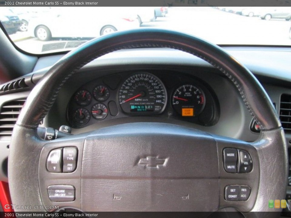 Ebony Black Interior Steering Wheel for the 2001 Chevrolet Monte Carlo SS #71736752
