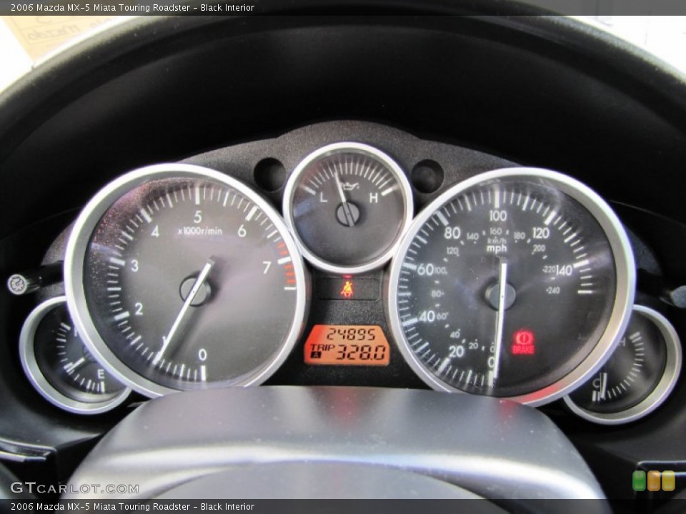 Black Interior Gauges for the 2006 Mazda MX-5 Miata Touring Roadster #71738849