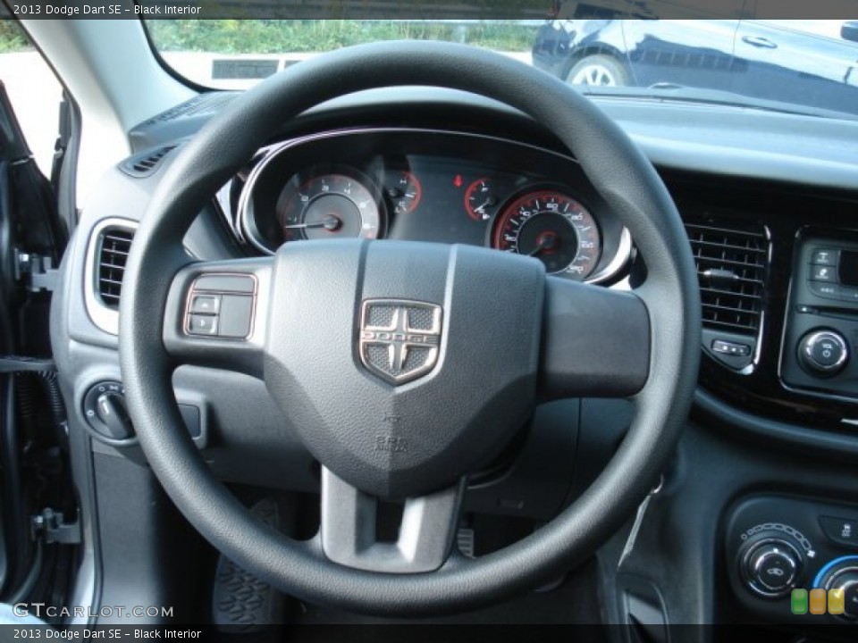 Black Interior Steering Wheel for the 2013 Dodge Dart SE #71747751