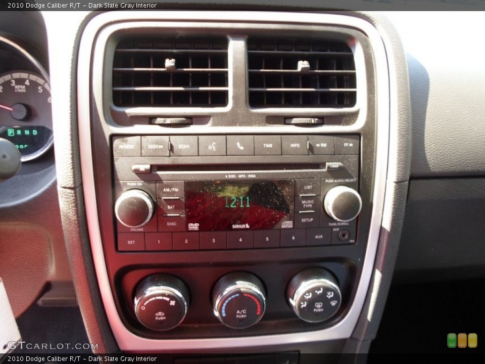 Dark Slate Gray Interior Controls for the 2010 Dodge Caliber R/T #71750142