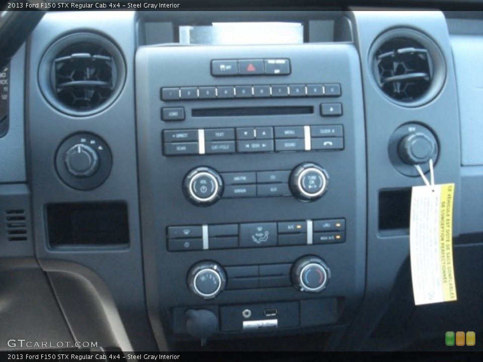 Steel Gray Interior Controls for the 2013 Ford F150 STX Regular Cab 4x4 #71751726