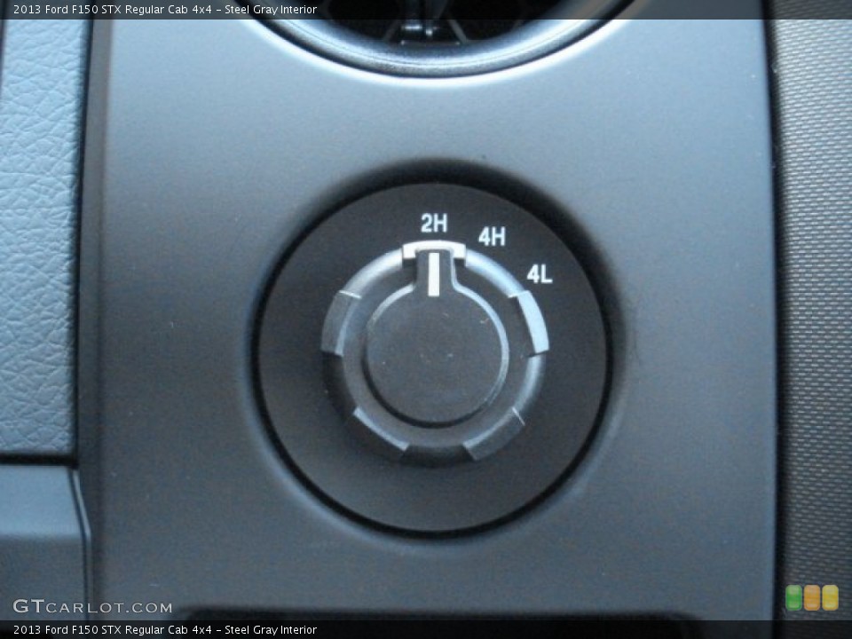 Steel Gray Interior Controls for the 2013 Ford F150 STX Regular Cab 4x4 #71751735