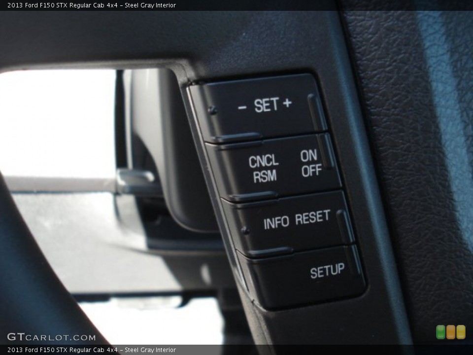 Steel Gray Interior Controls for the 2013 Ford F150 STX Regular Cab 4x4 #71751747